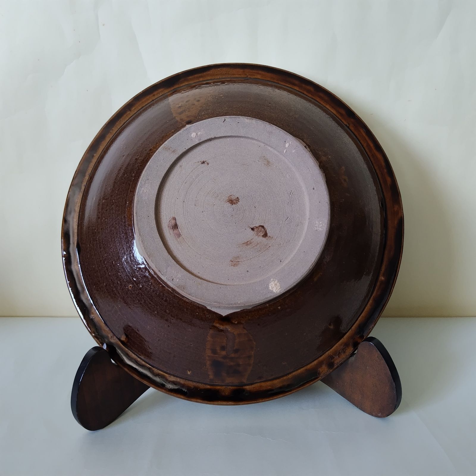 小石原焼　特大皿　陶芸　骨董品 小石原焼特大皿陶器骨董品