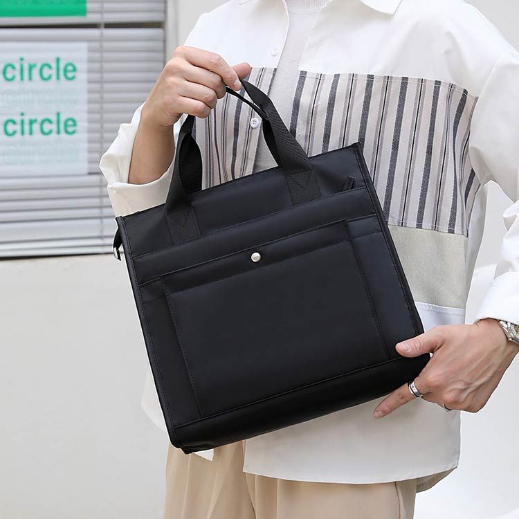 ✨【美品】バーバリービジネスバッグメンズハンドル収納可A4OK黒シンプルサフィ