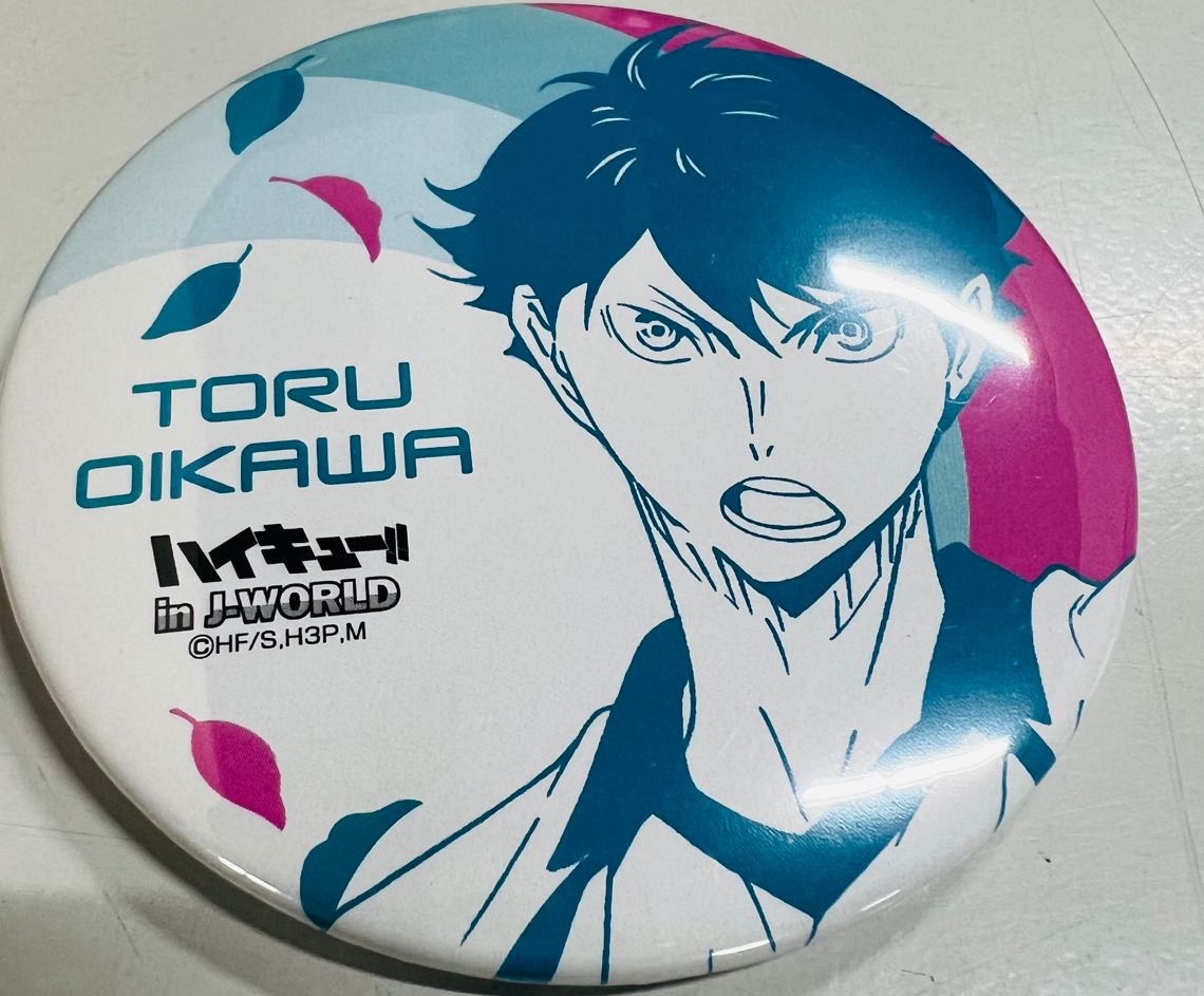 中古品 ハイキュー in J-WORLD 及川徹 缶バッジ - メルカリ