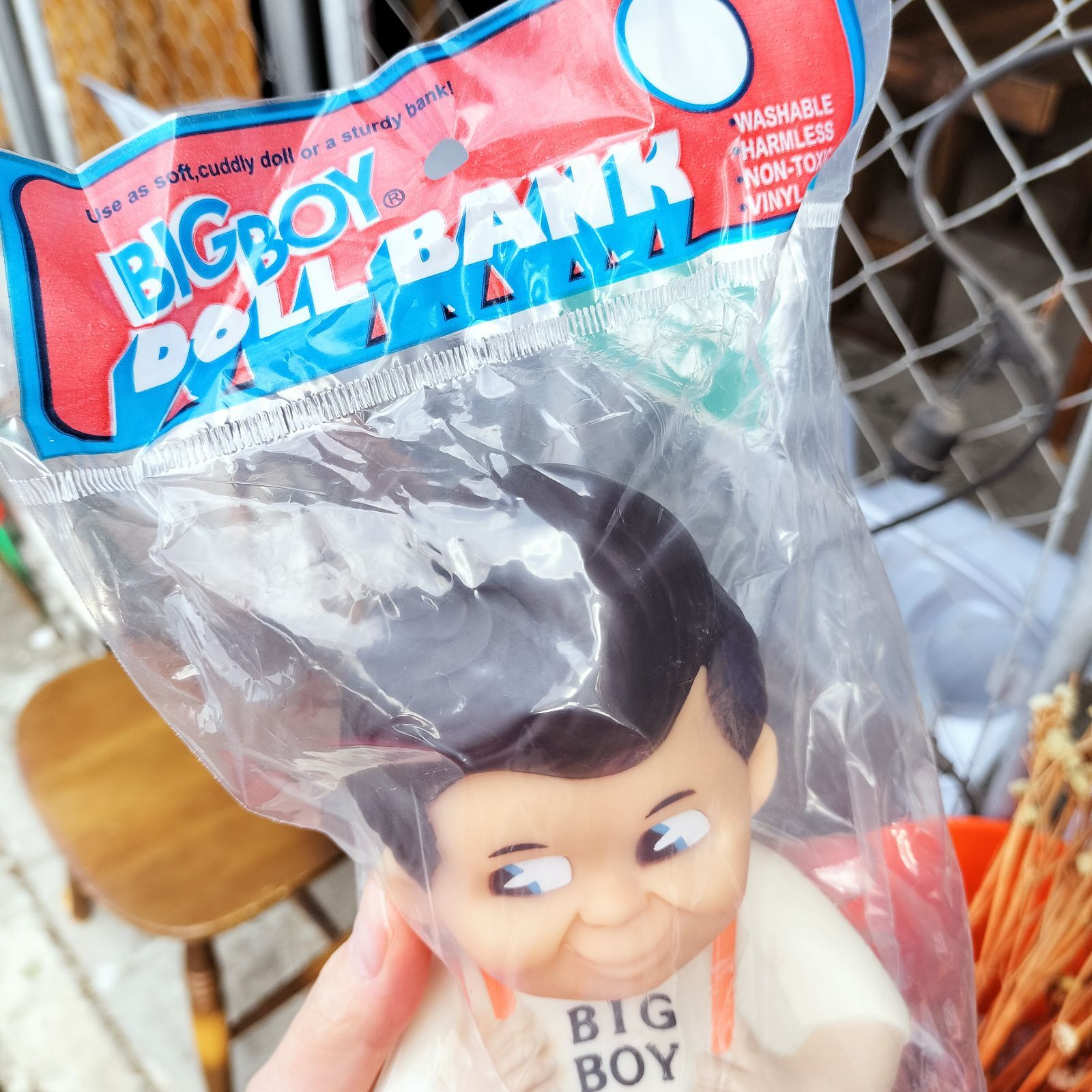 【希少】 BIG BOY 70s ソフビ 販促品 フィギュア アメトイ 70s Vintage Big Boy Bank Doll (B999) - 2000toys Antique Mall
