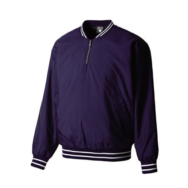 DESCENTE デサント ジュニア 長袖プルオーバーコート Dネイビー 160サイズ JSTD-410B DNVY | スポーツ スポーツ用品 野球 ベースボール ベースボールウェア トレーニングウェア アウター ジュニア 長袖 プルオーバーコート 防風 保