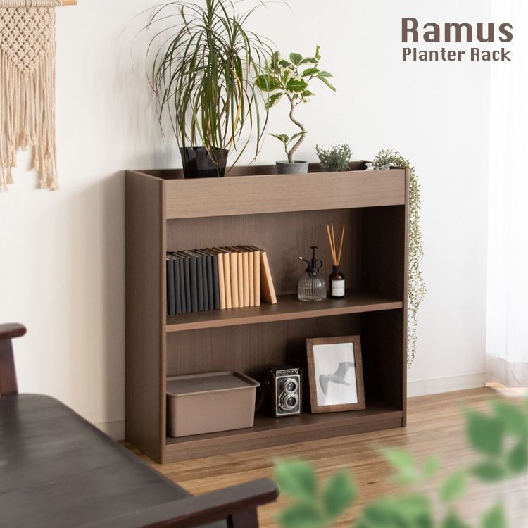 プランターラック Ramus（ラームス）観葉植物 プランタースタンド 本棚 リビング収納 オープン収納 [2701]
