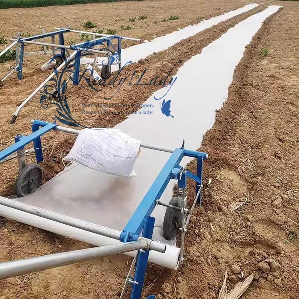 【 新入荷·数量限定】 マルチ貼り機 マルチパートナー 1人ハンドプル型 自動マルチングマシン 平畝 低畝 高畝対応 幅 深さ 調節 農業用 家庭菜園 温室 平野 山 果樹園 畑地 マルチ敷設 農用ツール 必携 高畝 0.3~1.5M幅