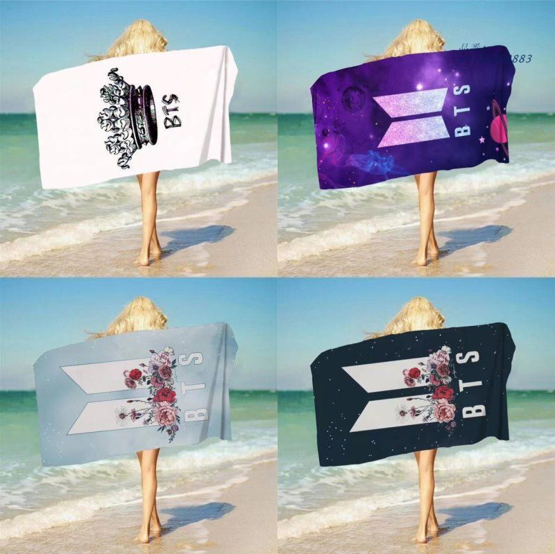 ビーチタオル BTS バスタオル スボッツタオル ソフトタオル 超吸水 フィットネス 旅行用品 薄手 海水浴 水泳 軽量  vii2z388883
