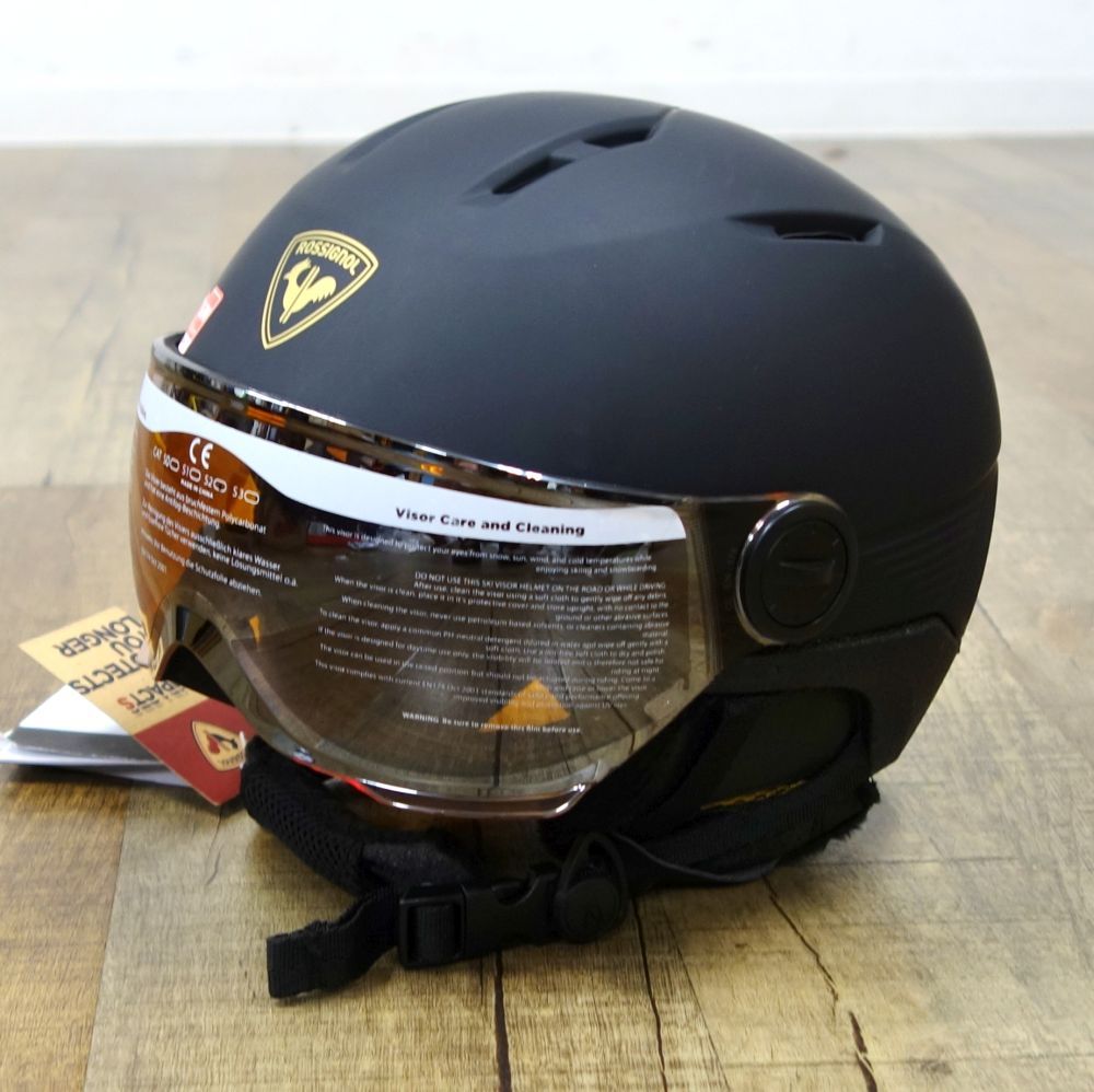 未使用 ロシニョール ROSSIGNOL スキー ヘルメット FIT VISOR IMPACTS 