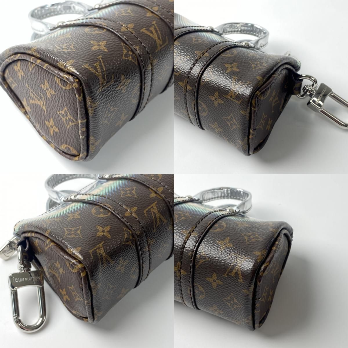 美品 LOUIS VUITTON ミニキーポル メタリックミラー M01428