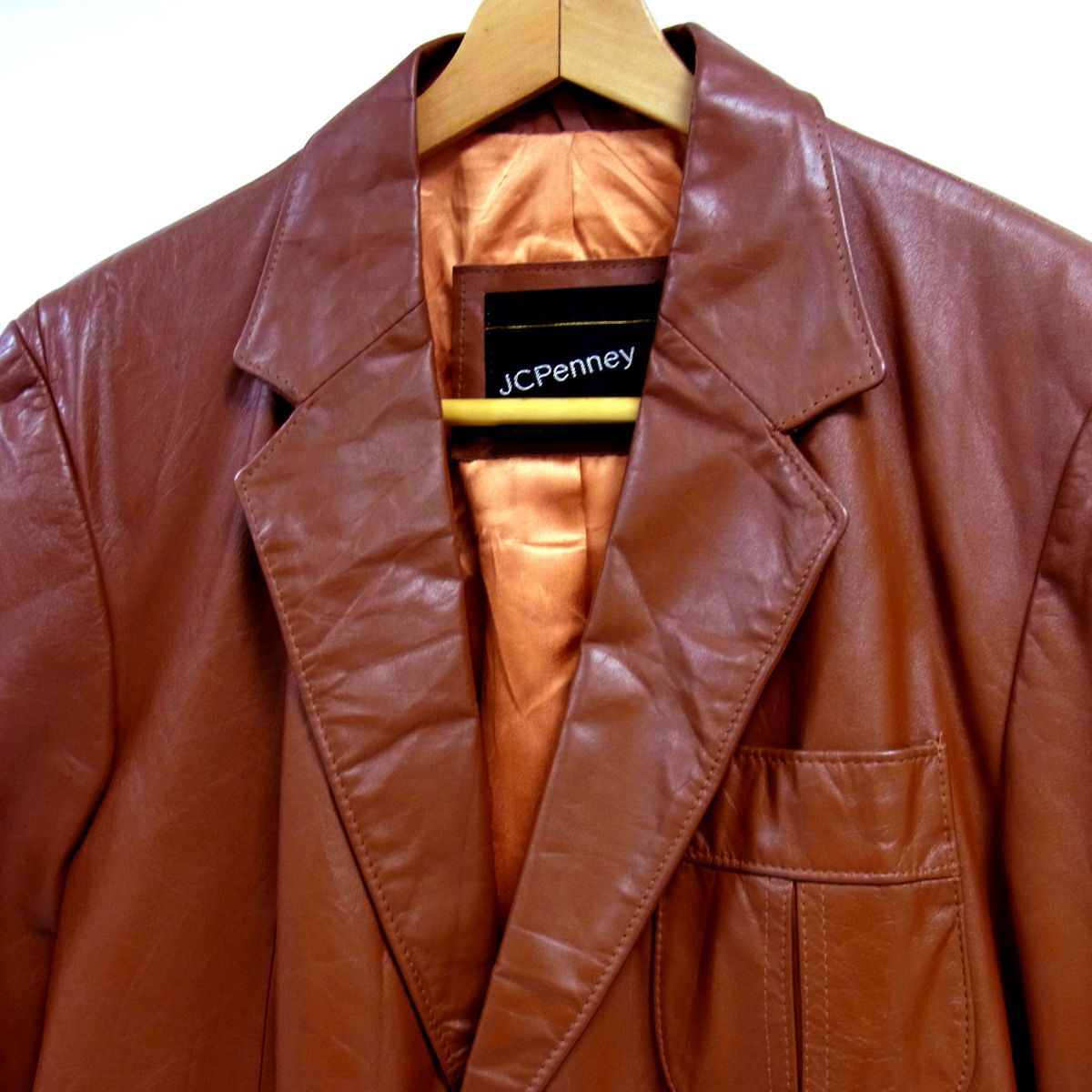 希少 70s ヴィンテージ JC Penney JCペニー レザーテーラード 