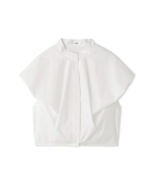 クロップドフレンチシャツ Free Size_ホワイト [フレイ アイディー] クロップドフレンチ