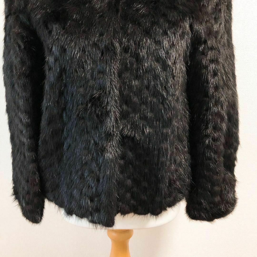 極美品 Josephine ジョセフィーヌ リアルファーコート 毛皮 ブラック 