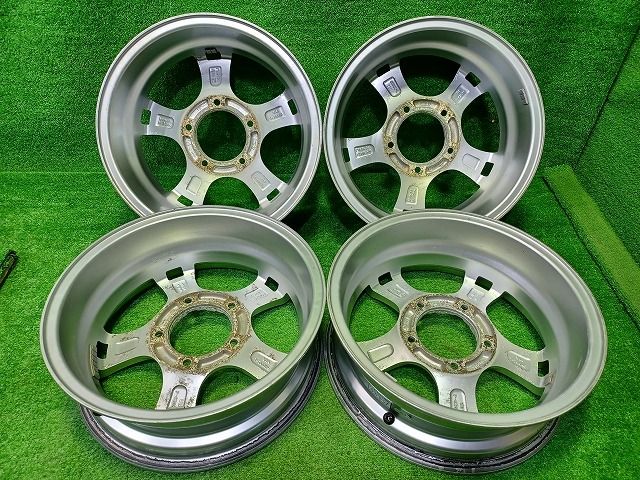 キーラーフォース ｼﾞﾑﾆｰ ホイール アルミ シルバー 16インチ 5.5J 5穴 4本 139.7 22 TRITUETUBI_COM