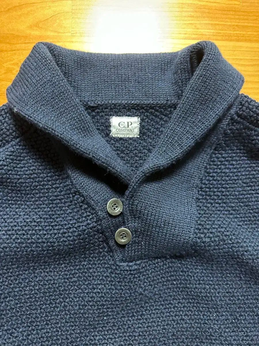 C.P. Company シー ピー カンパニー ネイビー ショールカラー セーター