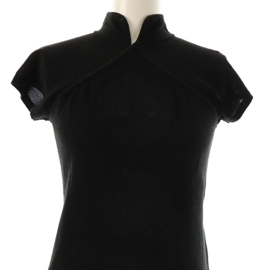 美品 VIVIENNE TAM シースルー チャイナボタン ボレロ ０ 黒 美品 VIVIENNE TAM シースルー チャイナボタン ボレロ 0 黒