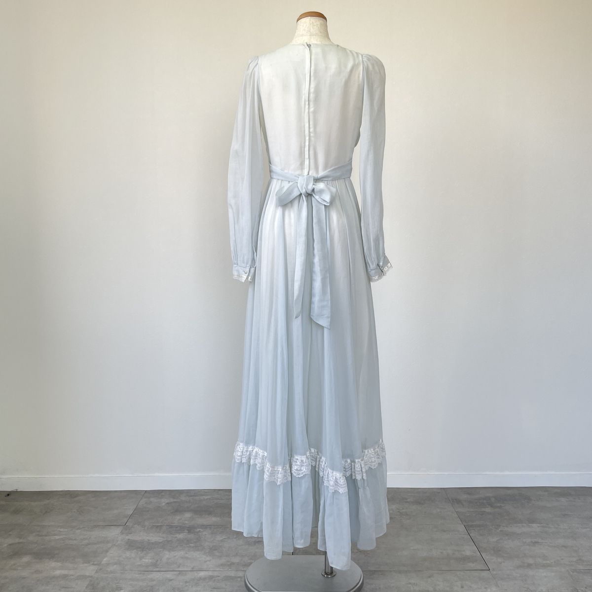古着 70年代 ガンネサックス GUNNE SAX Jessica 長袖 フ ワンピース レディースS相当 ヴィンテージ eva 001398