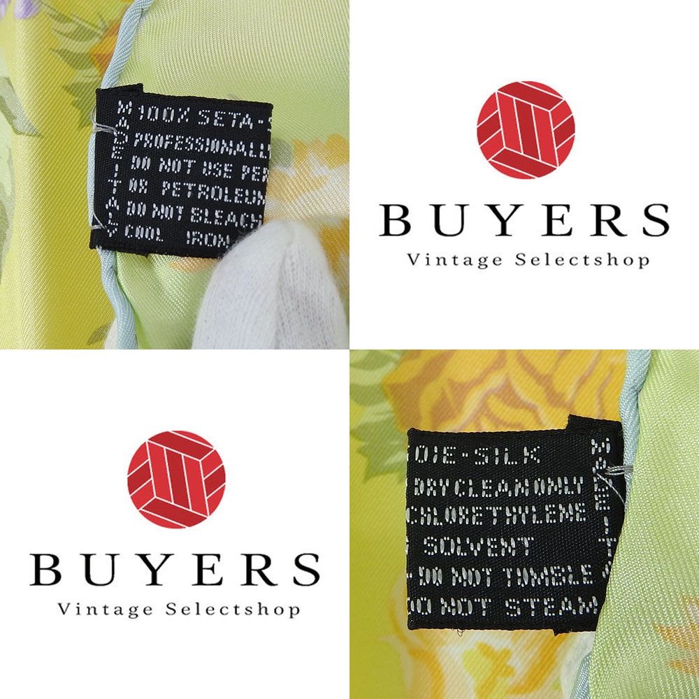 中古】 ジャンニ ヴェルサーチ スカーフ シルク100％ イタリア製