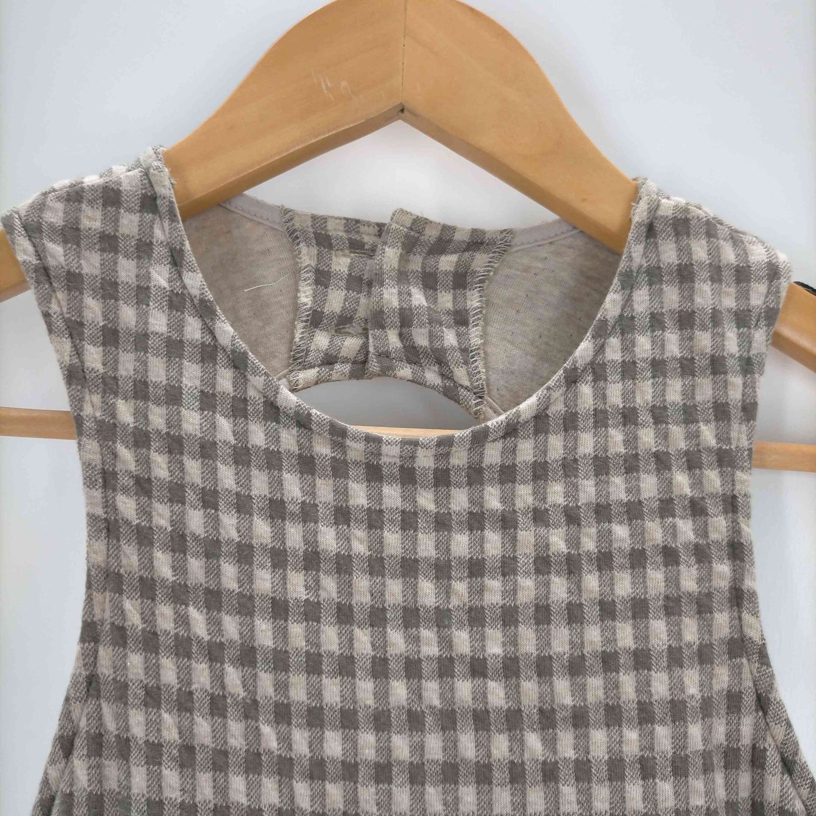 ロザリームーン Rosarymoon Jersey Body Fit Dress ギンガムボディ  