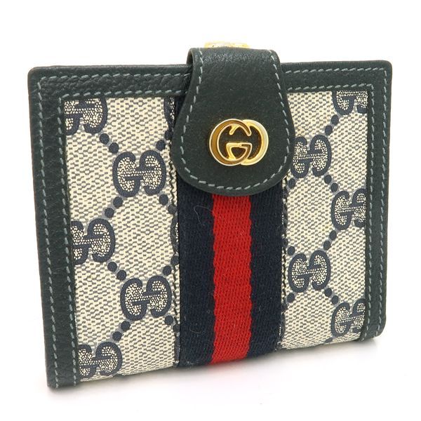 GUCCI コンパクトウォレット 035.150 シェリーライン がま口 2つ折り