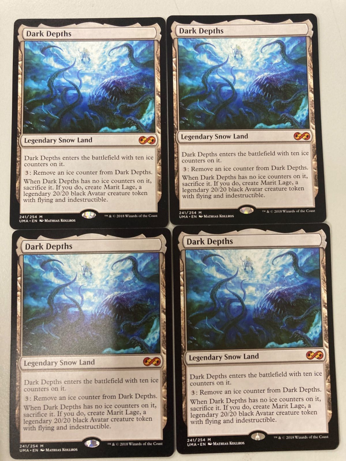 買い保障できる 暗黒の深部 mtg foil 初版 4枚セット CSP マジック：ザ