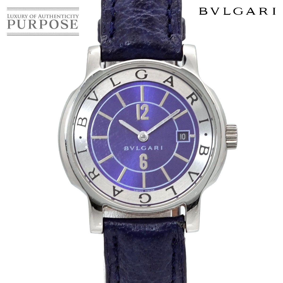 【JAL限定 稼働】BVLGARI ソロテンポ ST35S メンズ ネイビー JAL限定 稼働】BVLGARI ソロテンポ ST35S メンズ ネイビー - メルカリ