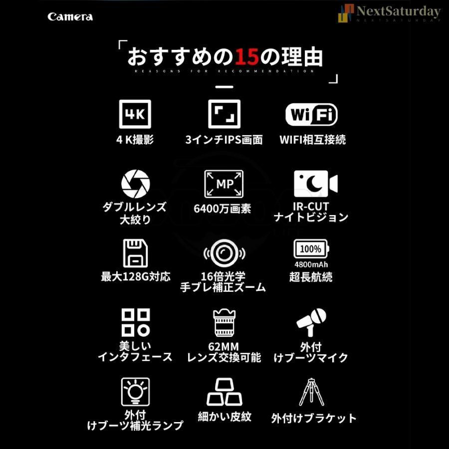 6400万画素 IRナイトビジョン