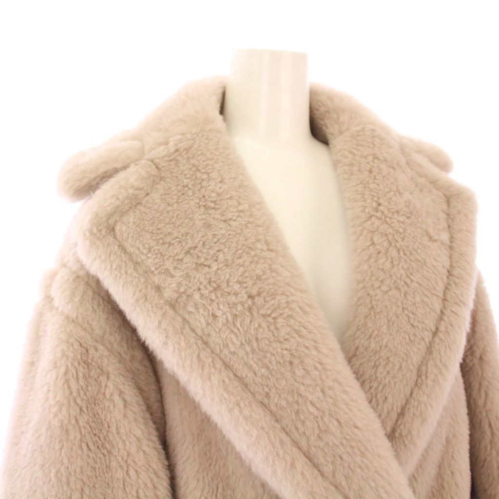 タグ付き✨ぬいぐるみ アルパカふわもこ ベルテッドコート 大きめ マックスマーラ Max Mara MAX MARA マックスマーラ オーバーコート TEDDY テディ