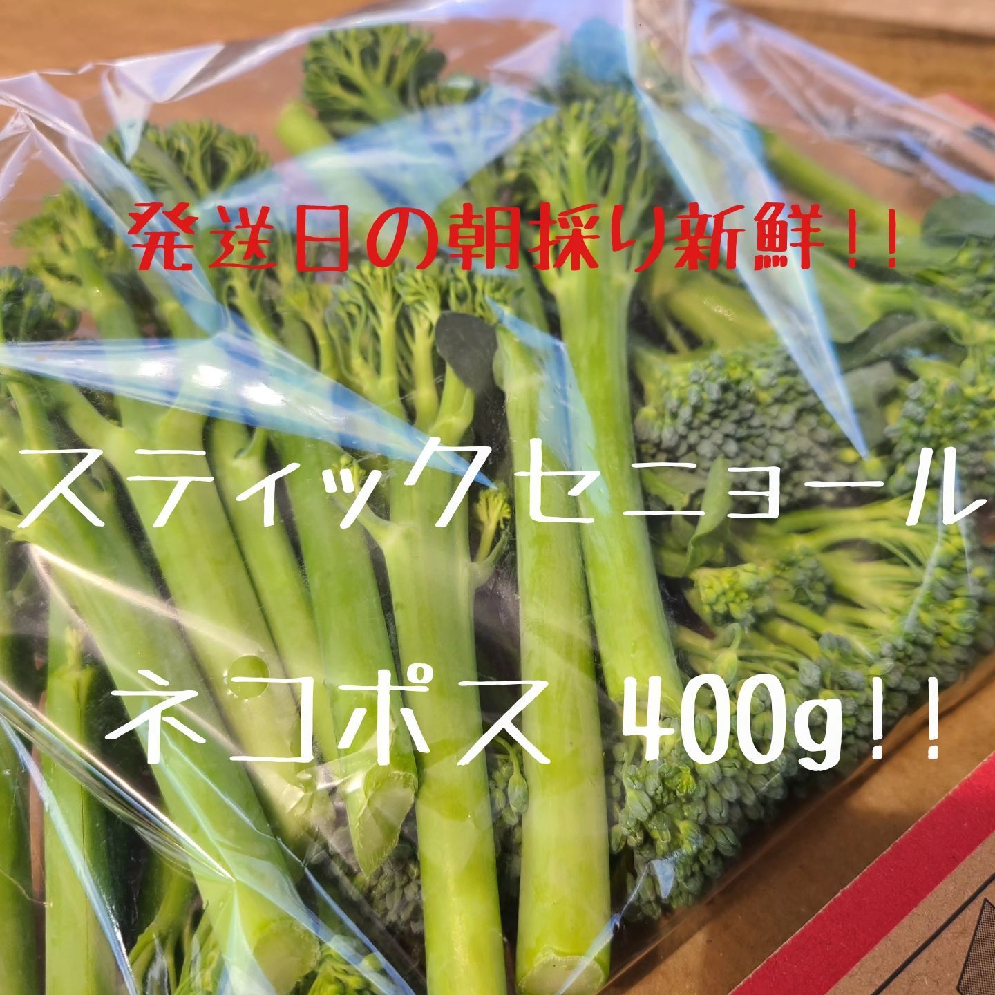 スティックセニョール400g ネコポス 農薬不使用 - 野菜