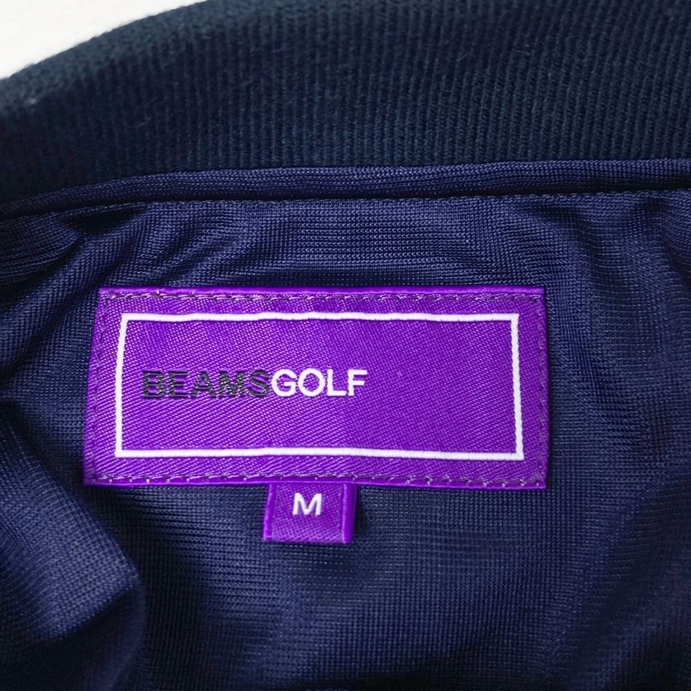 サイズ：M BEAMS GOLF ビームスゴルフ 2024年モデル 長袖 ニットジップジャケット  ネイビー系 [240101415308] ゴルフウェア メンズ ストスト サイズ：L BEAMS GOLF ビームスゴルフ 2023年モデル 長袖ジップ