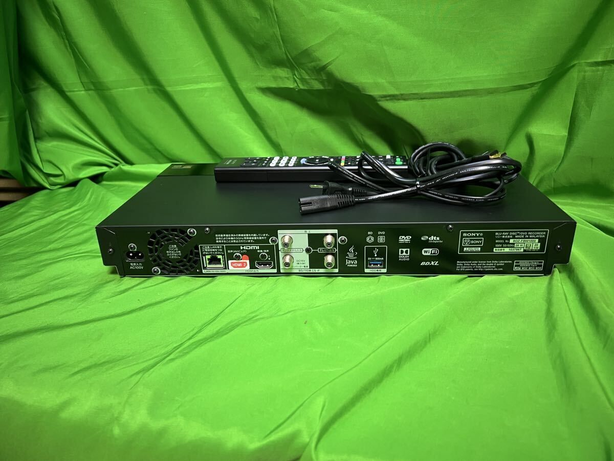 SONY BDZ-ZW1500 nao】SOMY ブルーレイレコーダー BDZ-ZW1500 SONY BDZ