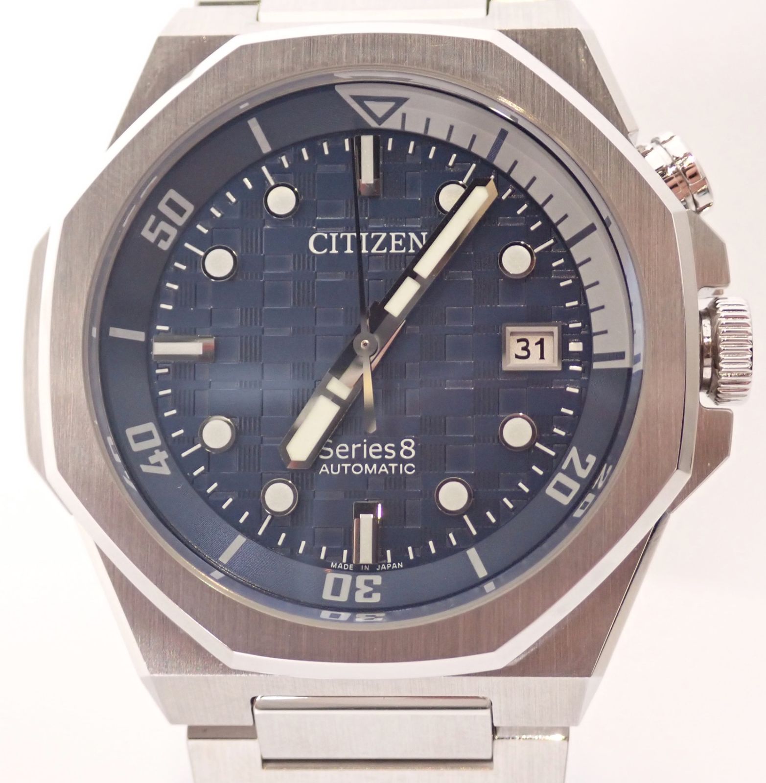 未使用 超美品 CITIZEN シチズン シリーズ8 NB6060-58L 青文字盤