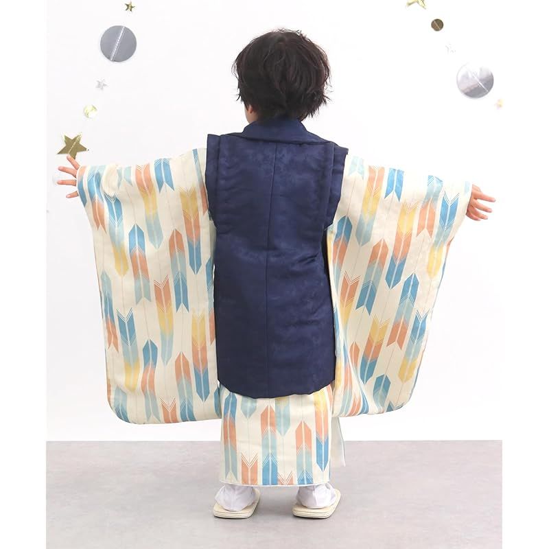 KYOETSU] [キョウエツ] 七五三 3歳 着物 男の子 被布 フルセット し