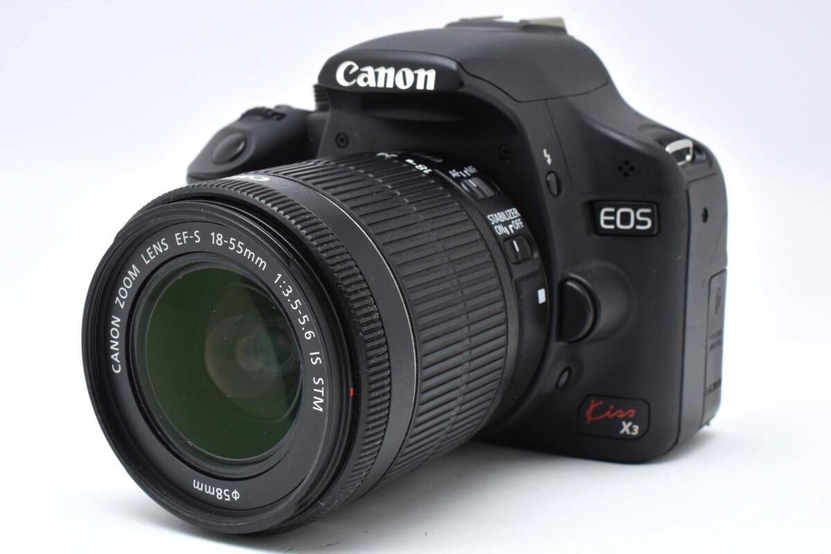 ショット回数5866回 キヤノン Canon EOS Kiss X 3 EF S 18 55 mm F 5 6 IS STM 831