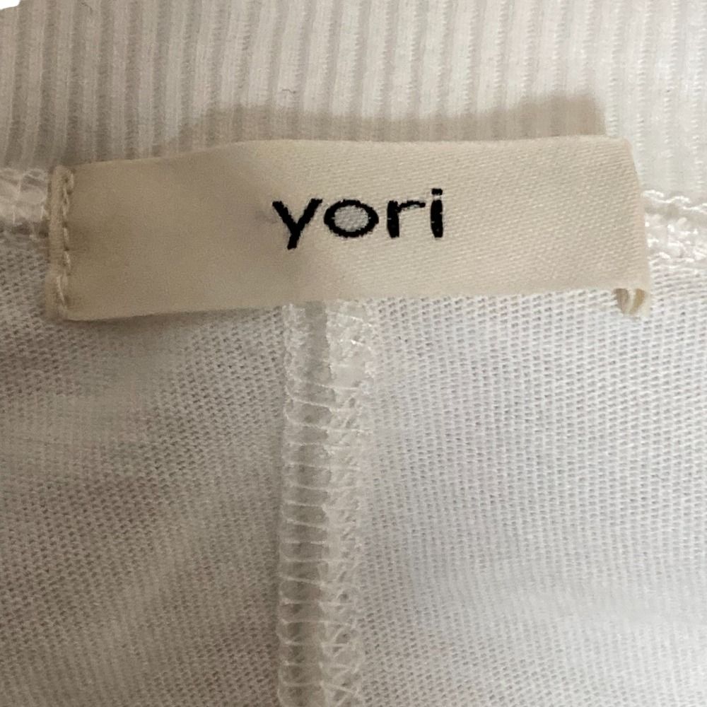 美品 25SS yori ヨリ シャーベットフリルカットソー YR11-25086K