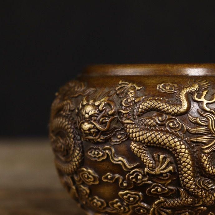 銅 細工 金銭竜亀 茶道香炉 装飾品 工芸品 置物 銅 細工 金銭竜亀 茶道香炉 装飾品 工芸品 置物 工芸品