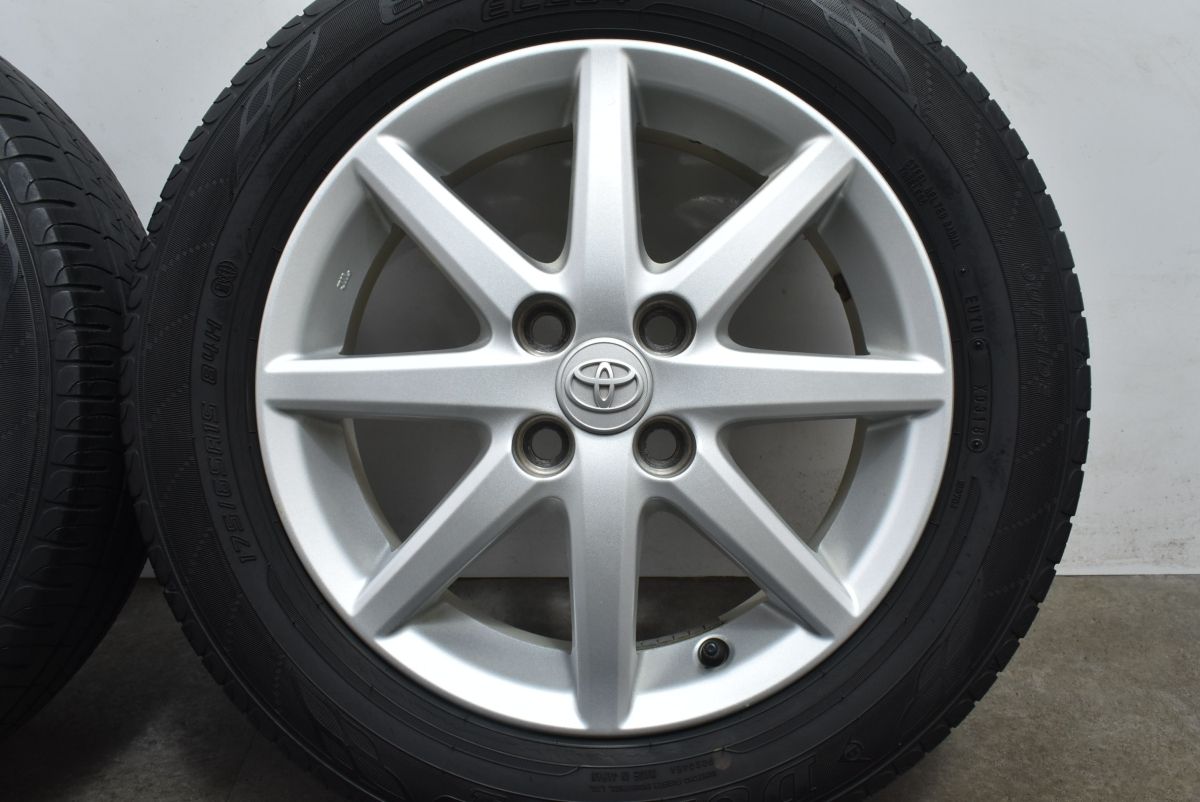良好品】トヨタ アクア 純正 15in 5J +39 PCD100 ダンロップ 175/65R15 