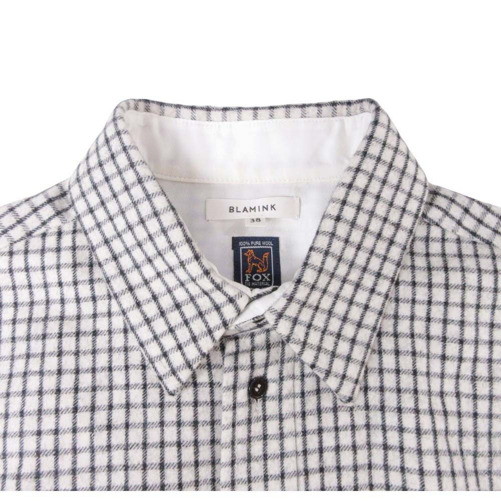 良品 23aw BLAMINK ブラミンク FOX BROTHERS生地 ウールフランネル  