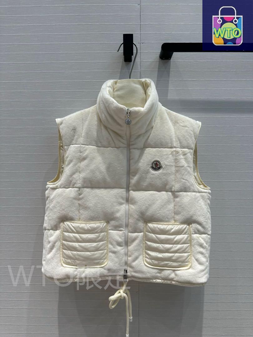 Moncler ホワイト ダウンベスト レディース｜本日限定特価｜新品