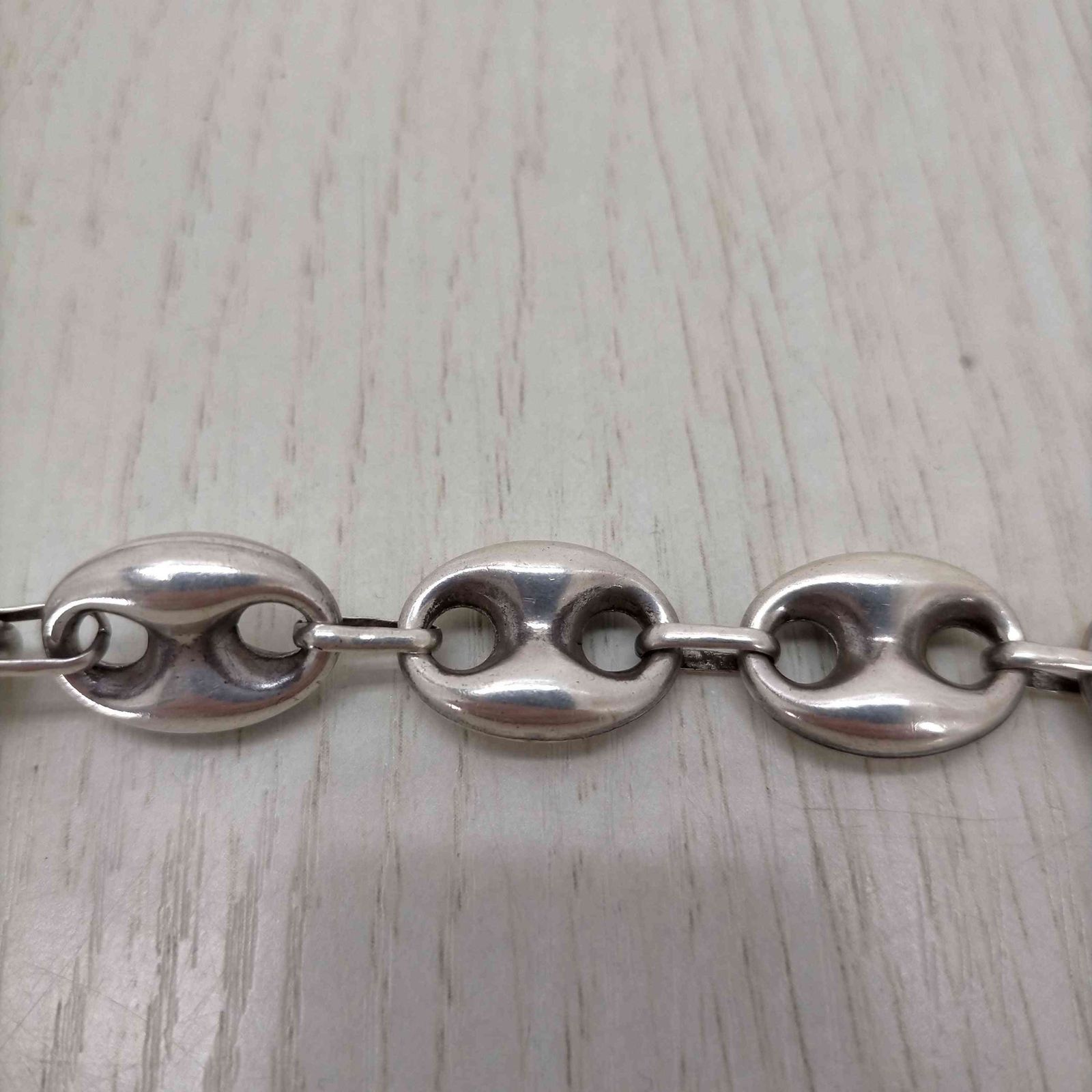 ユーズド 古着 中古 チェーン ブレスレット 銀 モード デザイン