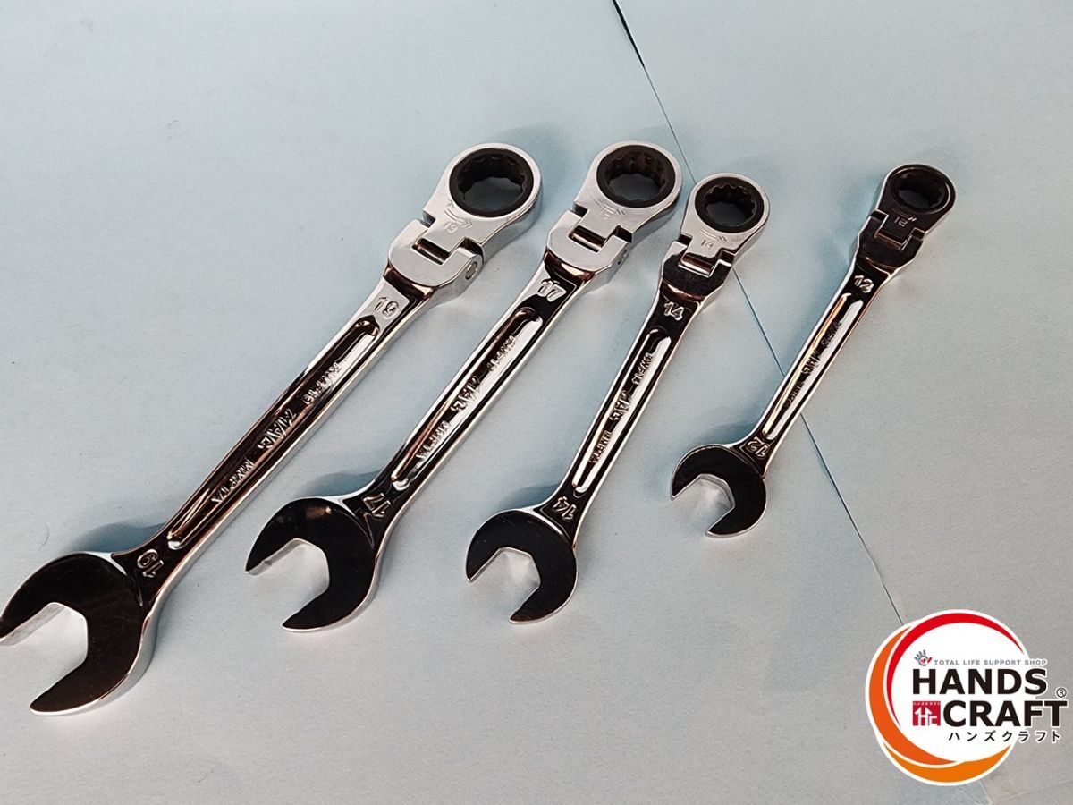 ♭ 品 MACTOOLS マックツール コンビネーションラチェットレンチ4本 RWF12 14 17 19 熊本けやき通り店