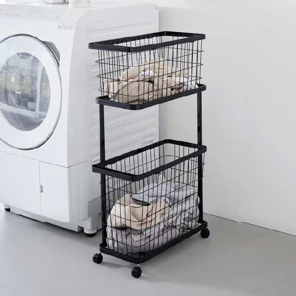 2段キャスター付き ランドリーワゴン