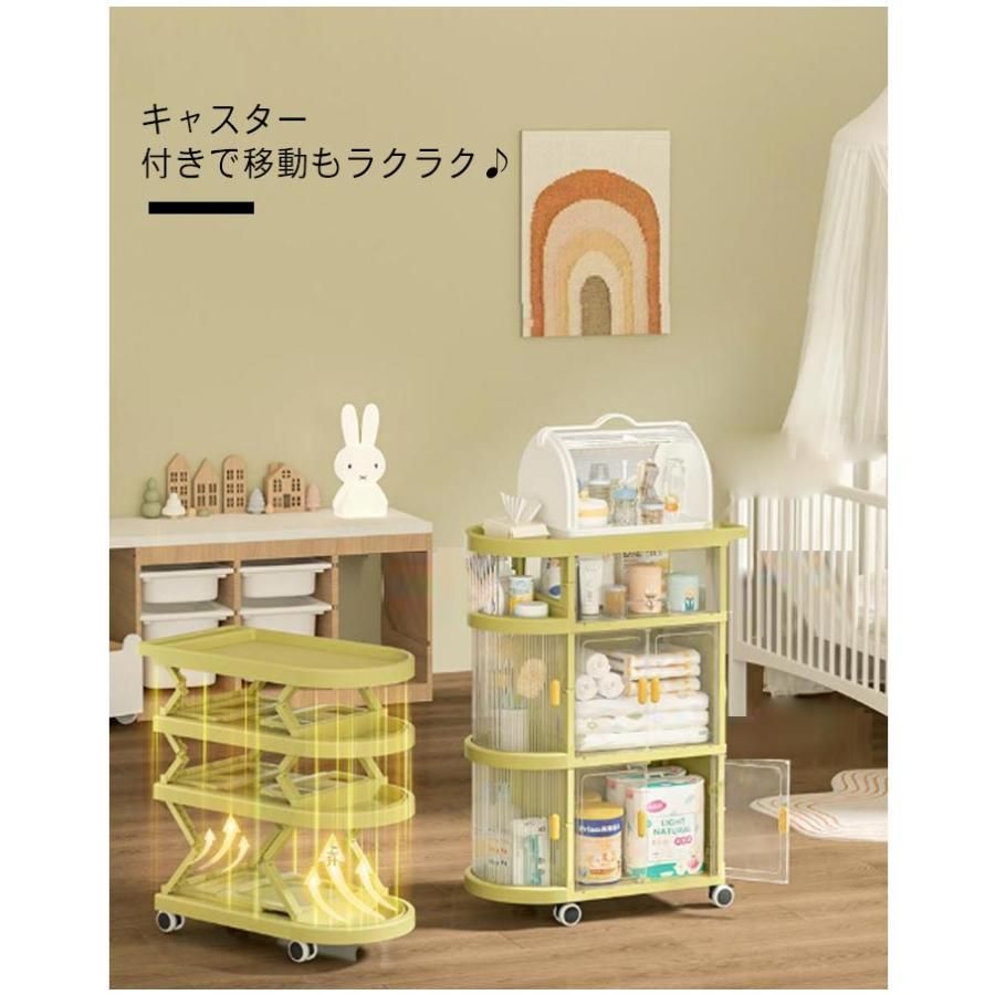 透明 キャスター付き