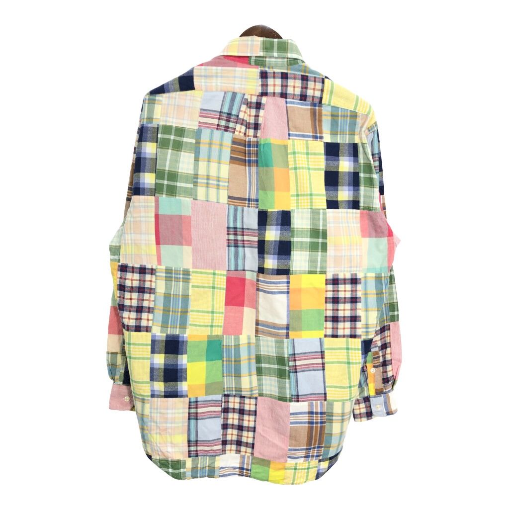 90年代 RALPH LAUREN ラルフローレン BLAKE パッチワークシャツ