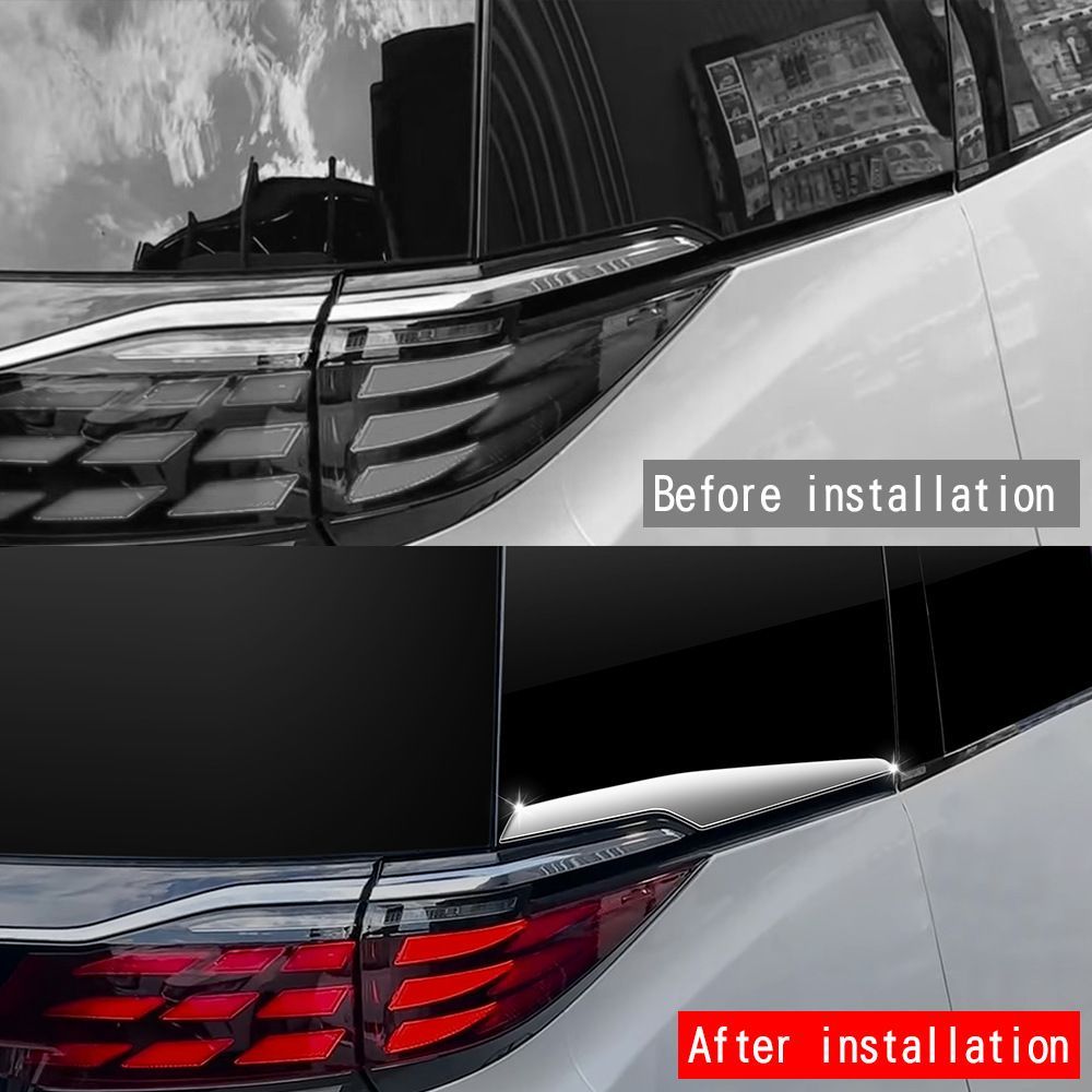 式 トヨタ アルファード ヴェルファイア 40系対応 リアウィンドウモール 外装パーツ 2点セット 車体装飾 キズ防止 耐摩耗