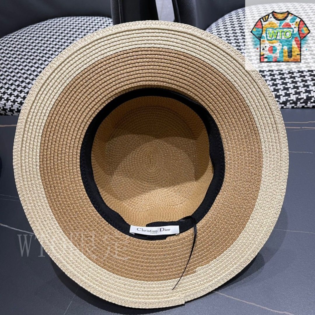 今日特価】Dior Wide Brim Straw - メルカリ