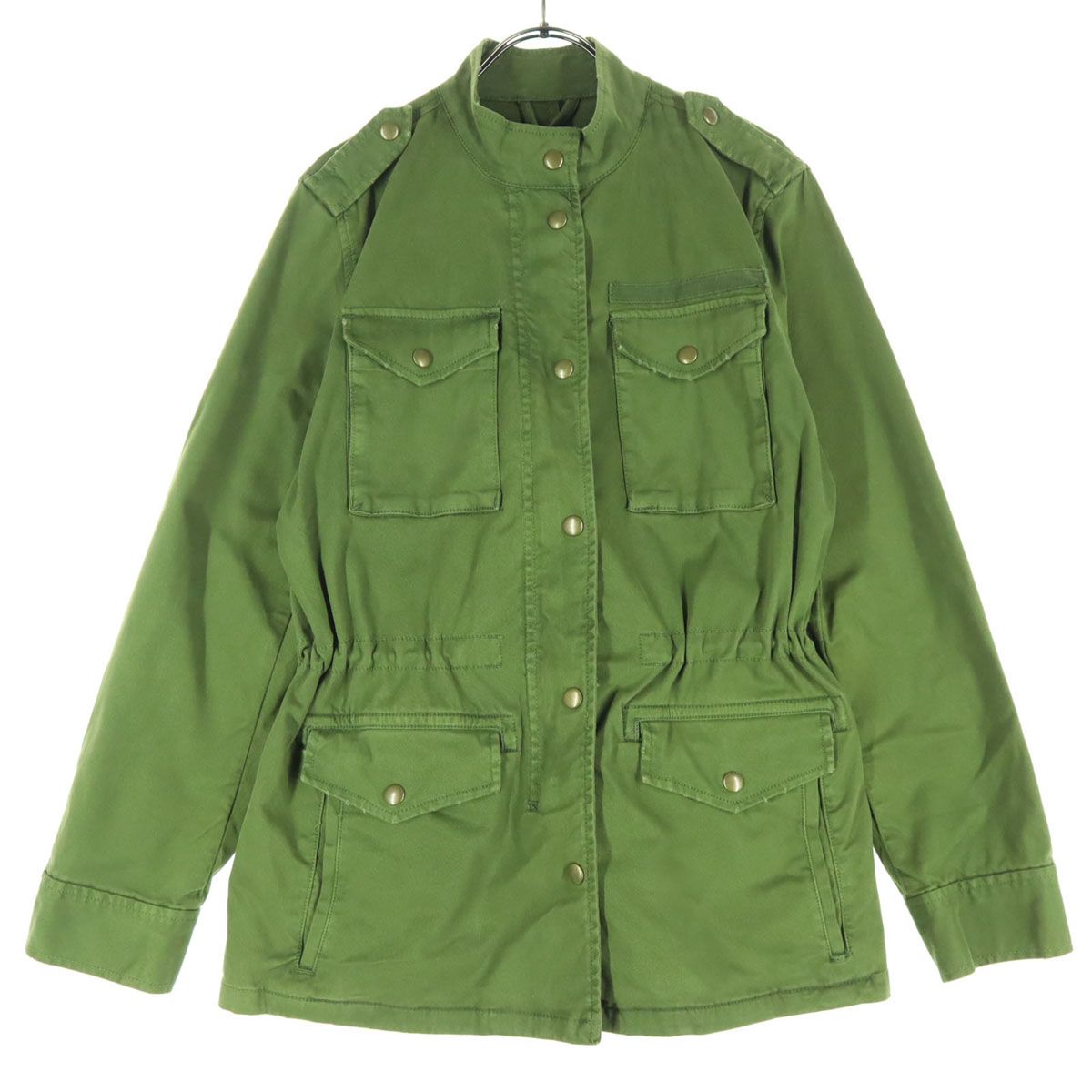 美品 GAP ギャップ 長袖 ミリタリージャケット XS カーキ レディース 