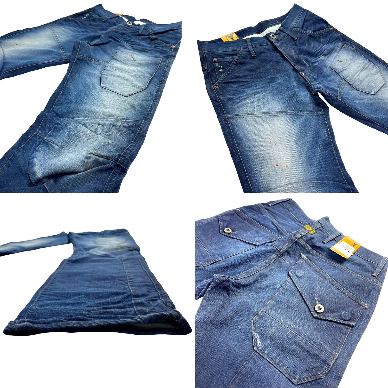 ジースター G-Star RAW 3D 立体裁断 ペンキ ペイント ビンテージ 