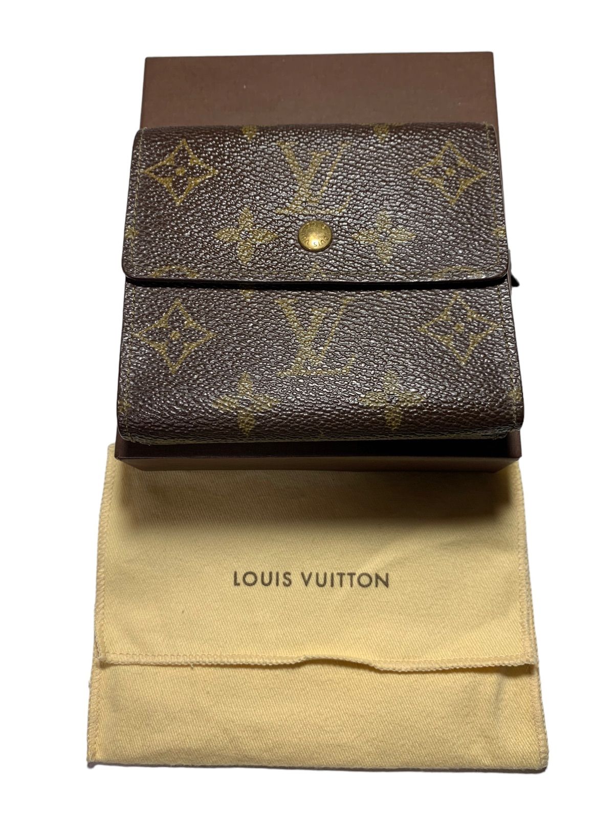Louis Vuitton モノグラム Wホック財布 ポルトモネ・ビエ・カルト 