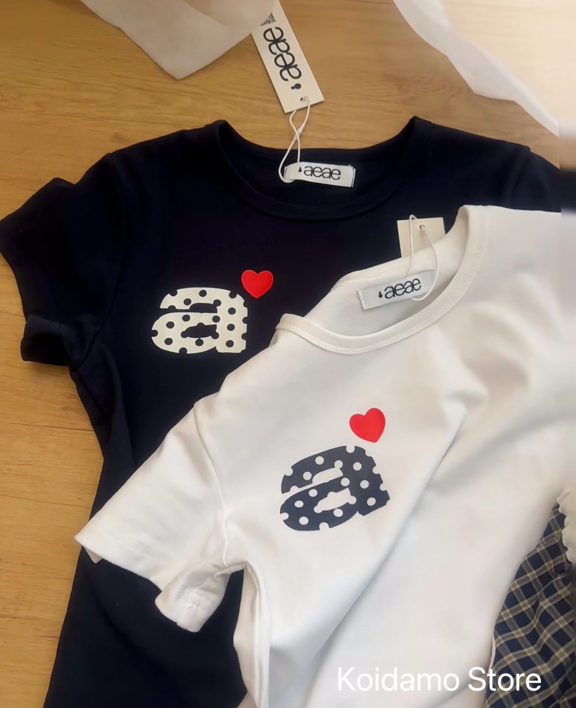 AEAE Dot Small Letter Tee エーイーエーイー Tシャツ 半袖 韓国