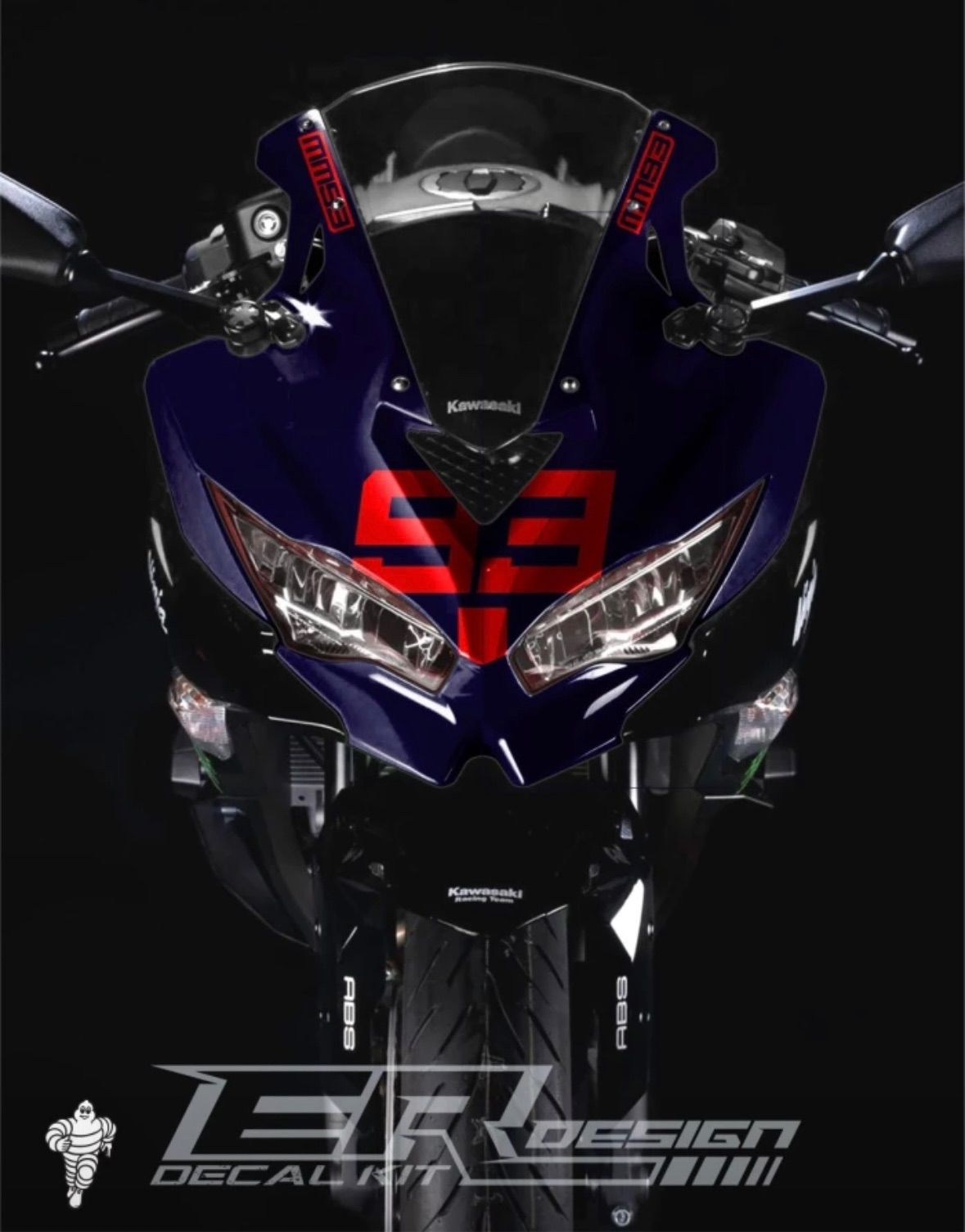 ZX25R/ZX25RR/ZX4R カスタムデカールキット 受注製造 - メルカリ