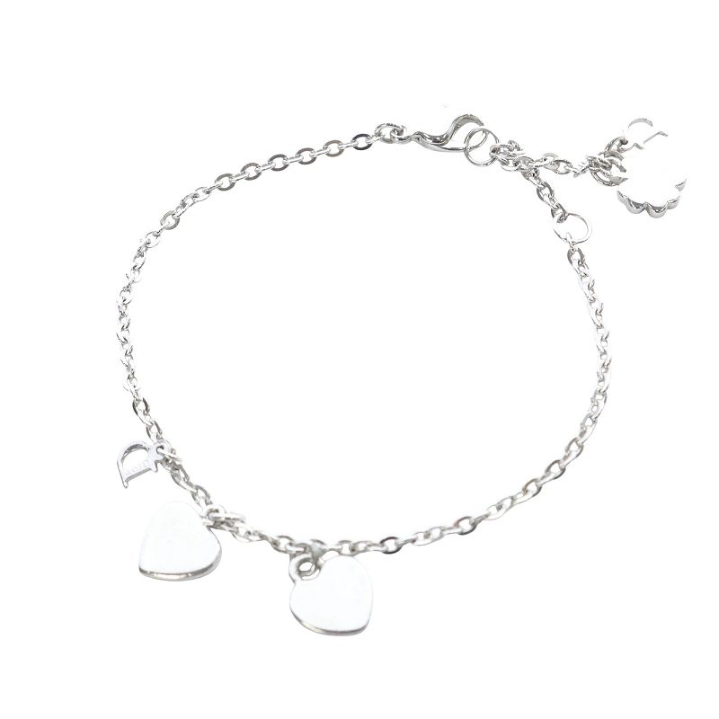 ディオール　ブレスレット　ハート　パール　スター クリスチャン ディオール ブレスレット ハート パール ロゴ シルバー