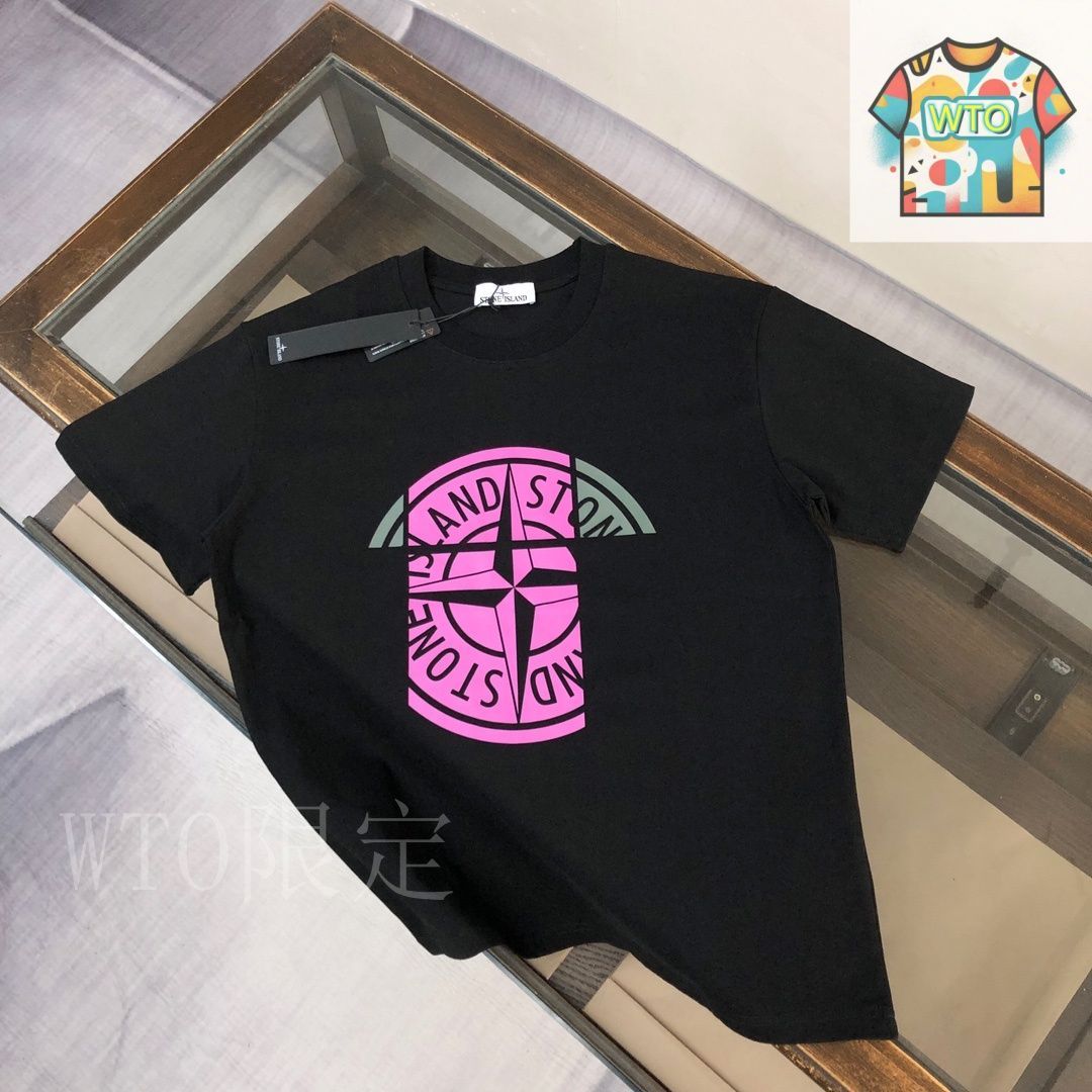 【STONE 】ストーンアイランド ロゴプリント Tシャツ 今日特価】Stone Island ストーンアイランド 2025 最新カップル