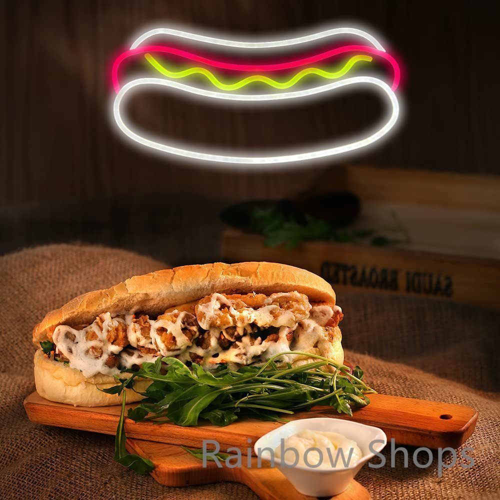 ホットドッグ HOT DOGS ネオン管 アメリカン雑貨 アメリカ雑貨 室内